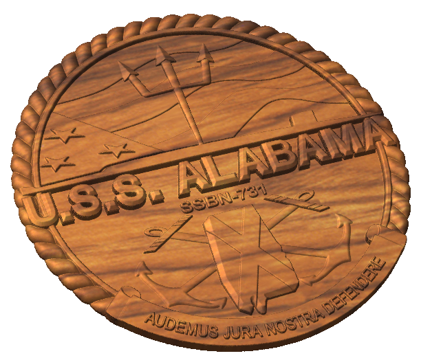 USS Alabama SSBN 731 Crest Style A