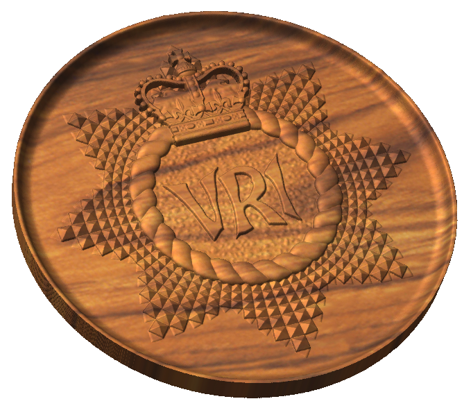 Royal Canadian Regiment Cap Badge Style B