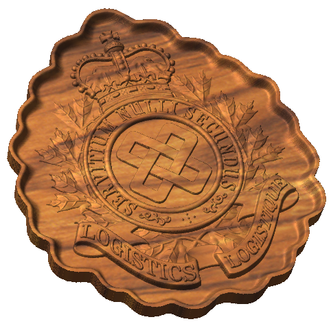 Canadian Forces Logistics Cap Badge Style C