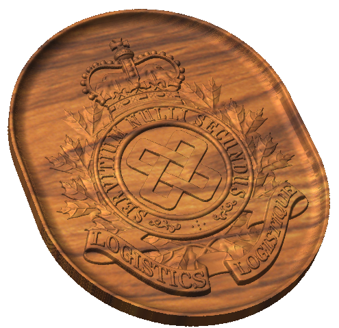 Canadian Forces Logistics Cap Badge Style B