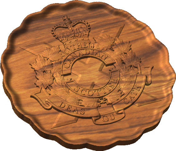 Canadian Scottish Regiment Crest Style C