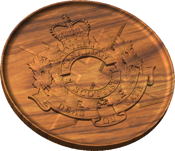 Canadian Scottish Regiment Crest Style B